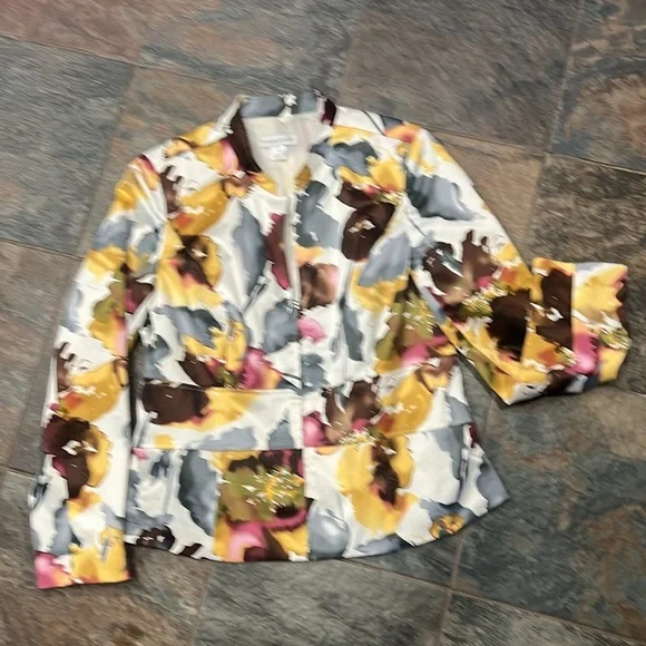 Christopher & Banks Multicolor Floral Blazer - Picture 5 of 5